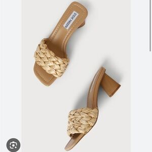 Steve Madden Saged Raffia Sandals